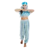 5 O'Reet Magical Harem Jasmine Princess Girls Blue Costume Carnival Dress-Up Play - Large Costumes