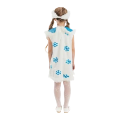 5 O'Reet Costumes Winter Snowflake Frozen Princess Girls Plush Costume Dress-Up Play Kids - X-Small