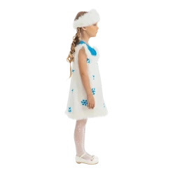 5 O'Reet Costumes Winter Snowflake Frozen Princess Girls Plush Costume Dress-Up Play Kids - X-Small