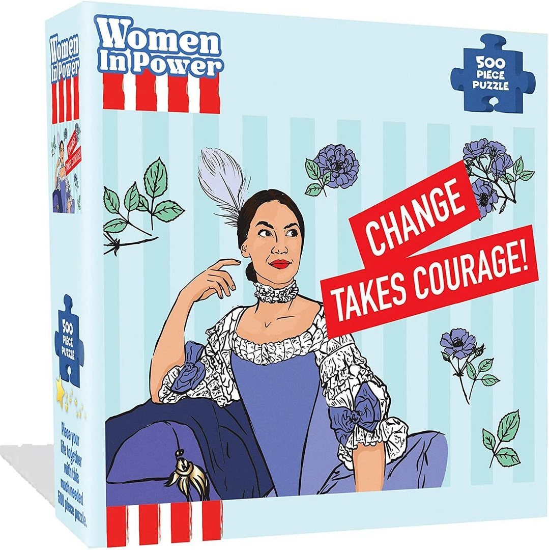 Alexandria Ocasio-Cortez AOC Puzzle 500pcs Women In Power Illustration Design All Ages Mighty Mojo Puzzles 3 Alexandria Ocasio-Cortez AOC Puzzle 500pcs Women In Power Illustration Design All Ages Mighty Mojo Puzzles