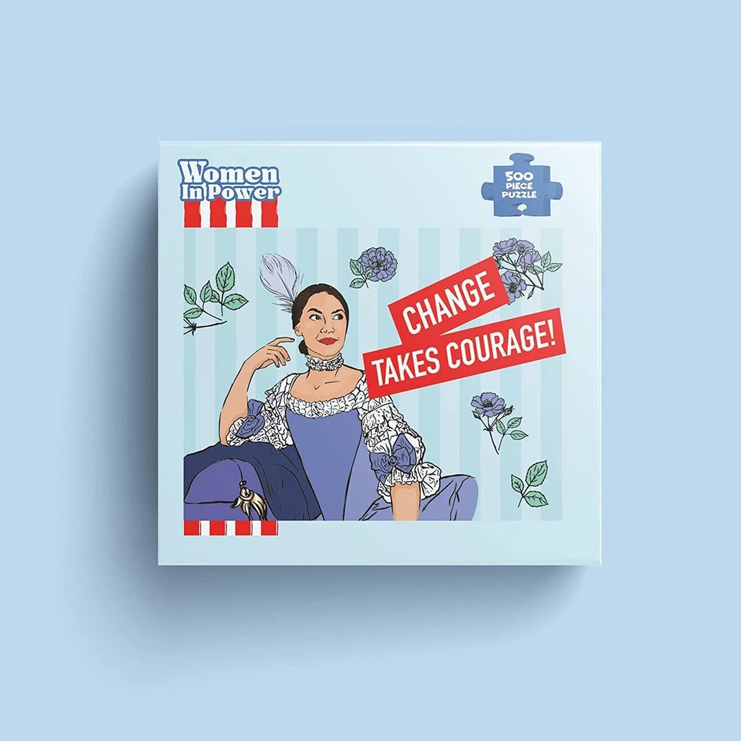 Alexandria Ocasio-Cortez AOC Puzzle 500pcs Women In Power Illustration Design All Ages Mighty Mojo Puzzles 4 Alexandria Ocasio-Cortez AOC Puzzle 500pcs Women In Power Illustration Design All Ages Mighty Mojo Puzzles