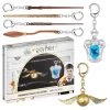 Harry Potter Wand Keychain 6pk Ravenclaw Crest Golden Snitch Nimbus 2000 Luna PMI International 1 Harry Potter Wand Keychain 6pk Ravenclaw Crest Golden Snitch Nimbus 2000 Luna PMI International