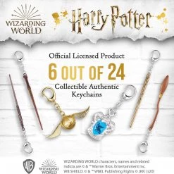 Harry Potter Wand Keychain 6pk Ravenclaw Crest Golden Snitch Nimbus 2000 Luna PMI International 12 Harry Potter Wand Keychain 6pk Ravenclaw Crest Golden Snitch Nimbus 2000 Luna PMI International