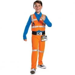 Emmet Lego Movie 2 Classic Size S 4/6 Boys Costume Jumpsuit Disguise
