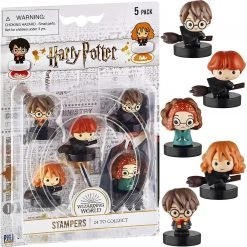 Action Figures Harry Potter Stampers 5pk Characters On Broom Party Favor Figures PMI International