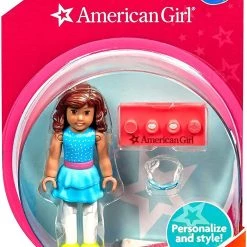 Action Figures Mega Construx American Girl Blue Confetti Series 2 Mini Figure DXW96