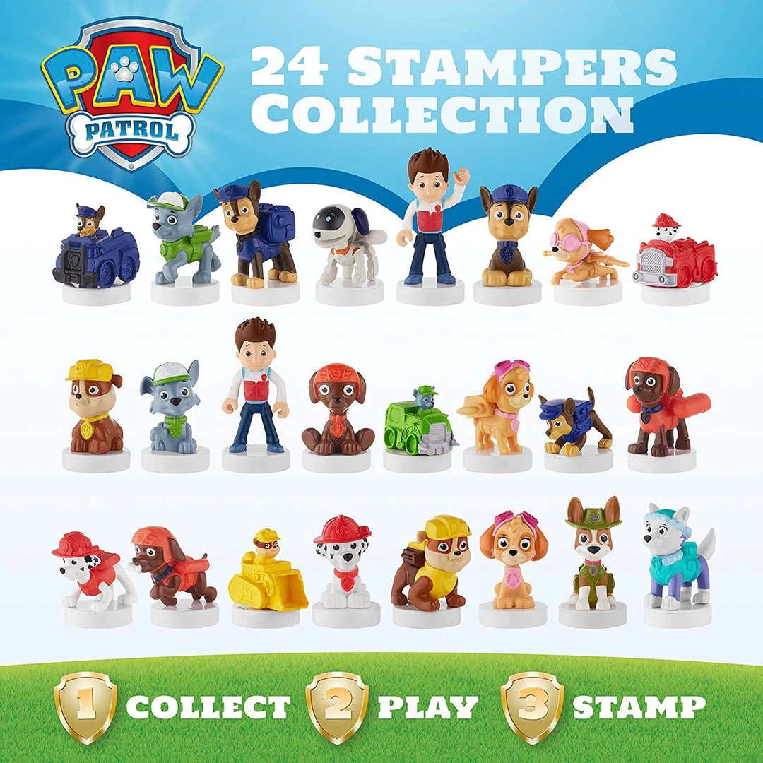 PAW Patrol Stampers 5pk Robo-Dog Everest Marshall Firetruck Ryder Figures PMI International 6 PAW Patrol Stampers 5pk Robo-Dog Everest Marshall Firetruck Ryder Figures PMI International