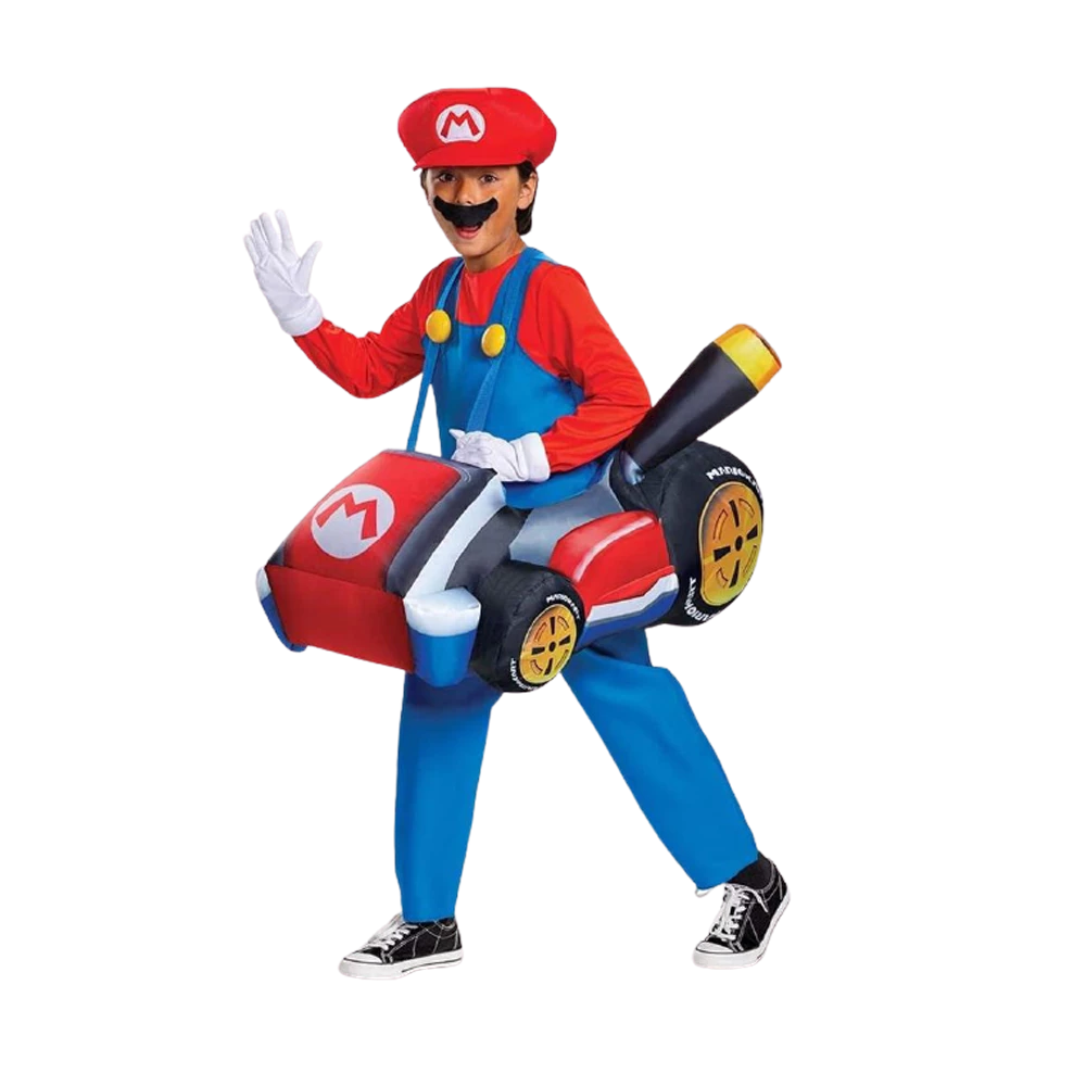 Disguise Nintendo Super Mario Bros Mario Kart Inflatable Boys Kids Costume Licensed - O/S 5 Disguise Nintendo Super Mario Bros Mario Kart Inflatable Boys Kids Costume Licensed - O/S