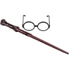 Disguise Harry Potter Wand And Glasses Kit Kids Costume Accessory Set
