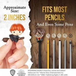 Harry Potter Pencil Toppers 5pk Characters On Broom Party Favor Figures PMI International Action Figures