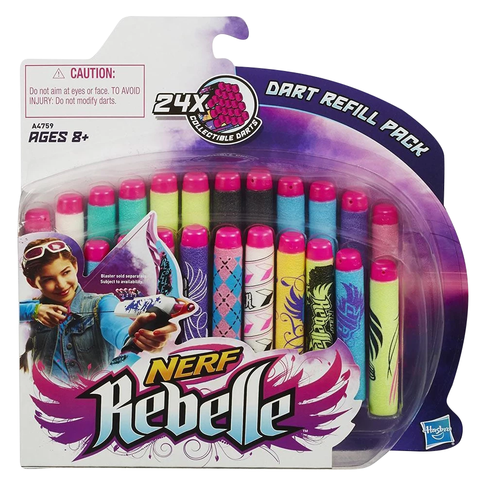 Hasbro Nerf Rebelle Secrets & Spies Dart Refill For Blasters (24 Pack) 3 Hasbro Nerf Rebelle Secrets & Spies Dart Refill For Blasters (24 Pack)
