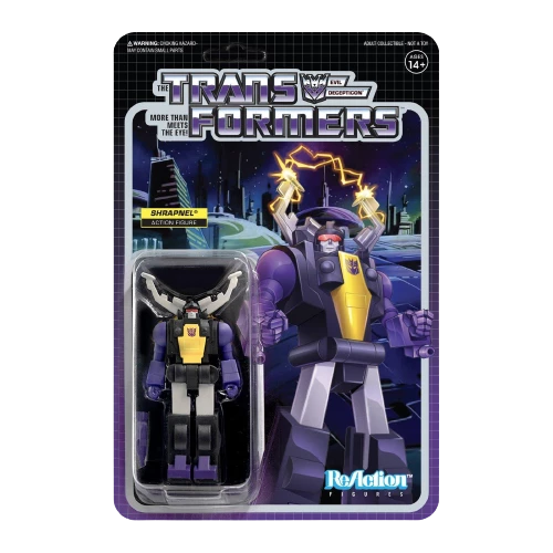 Super7 Transformers ReAction Wave 2 Shrapnel Action Figure - Articulated (Retro) Action Figures 3 Super7 Transformers ReAction Wave 2 Shrapnel Action Figure - Articulated (Retro) Action Figures