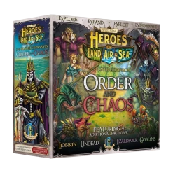 Gamelyn Board Games Heroes Of Land Air & Sea: Order & Chaos Expansion Board Game Unpainted