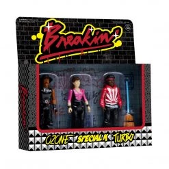 Breakin Ozone Special K Turbo 3pk Metallic Boombox Break Dancers Figures Super7 Action Figures