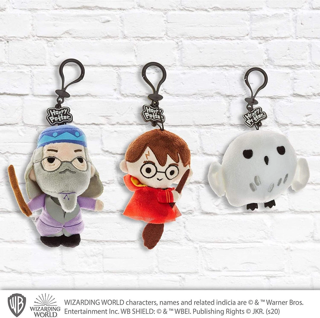 Harry Potter Plush Keychain 3pk Dumbledore Hedwig Hogwarts Zipper Pull Set PMI International 5 Harry Potter Plush Keychain 3pk Dumbledore Hedwig Hogwarts Zipper Pull Set PMI International