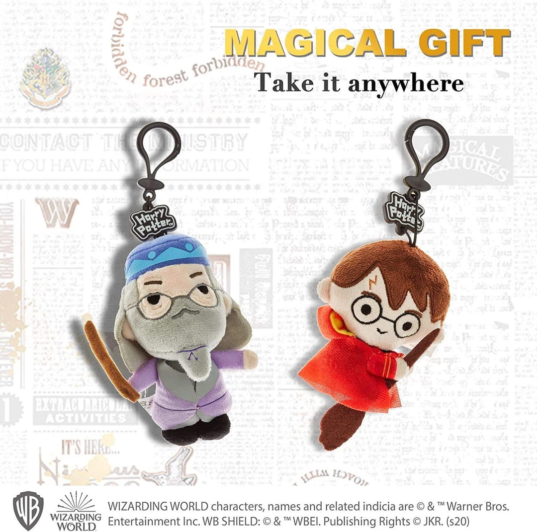 Harry Potter Plush Keychain 3pk Dumbledore Hedwig Hogwarts Zipper Pull Set PMI International 7 Harry Potter Plush Keychain 3pk Dumbledore Hedwig Hogwarts Zipper Pull Set PMI International