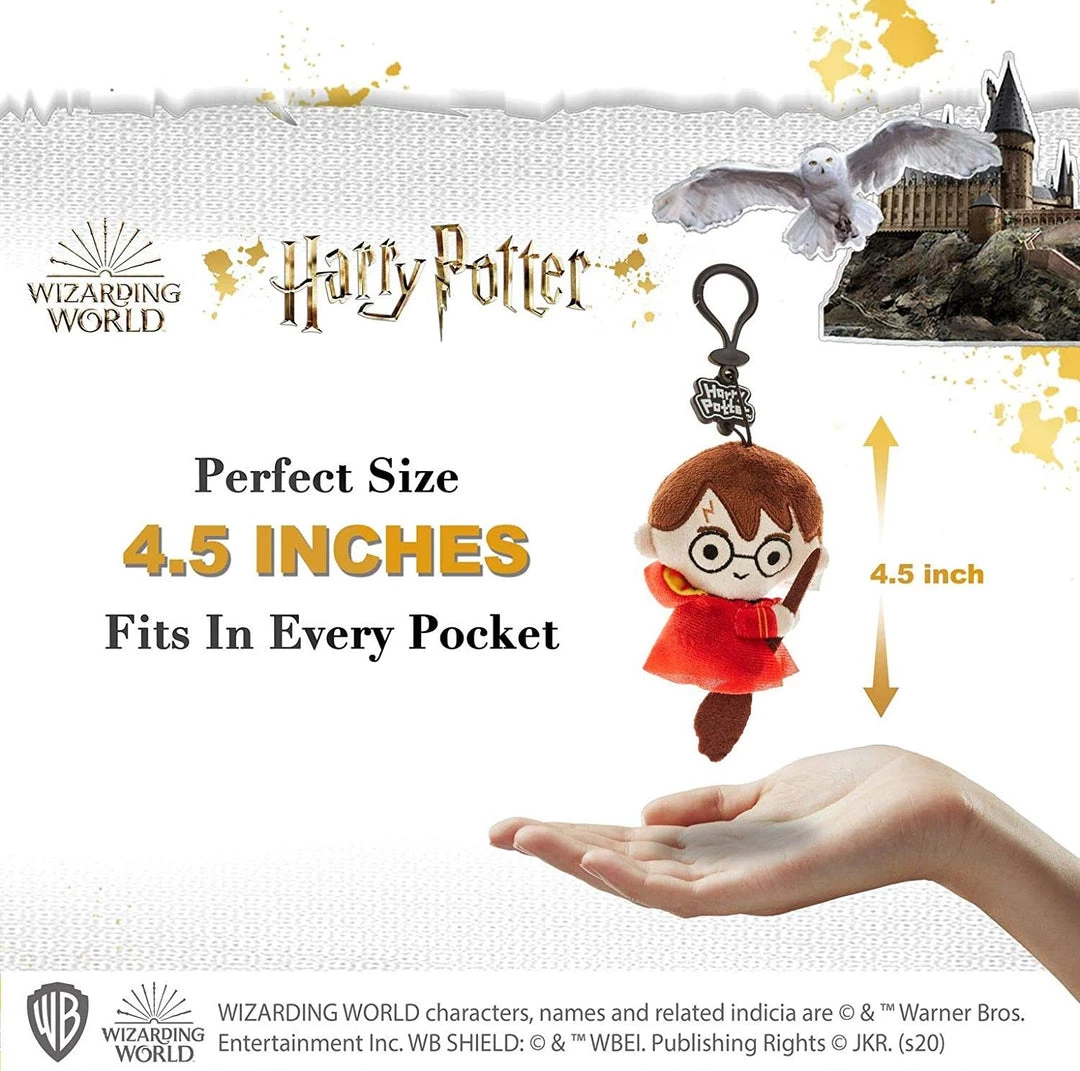 Harry Potter Plush Keychain 3pk Dumbledore Hedwig Hogwarts Zipper Pull Set PMI International 6 Harry Potter Plush Keychain 3pk Dumbledore Hedwig Hogwarts Zipper Pull Set PMI International