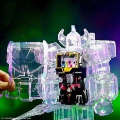 Super7 Power Rangers Super Cyborg Clear Megazord Mighty Morphin X-Ray MMPR Figure Action Figures