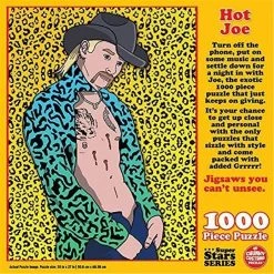 Chunky Custard Puzzles Hot Joe Tiger King Jigsaw Puzzle 1000ct Piece Premium Quality Pop Culture