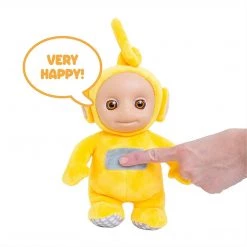 Plush Toys Teletubbies Talking Laa Laa Yellow Plush 11" Doll Giggles Teletubby Talks Mighty Mojo