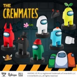 Among Us Crewmates Stampers 8pk Lime Ghost Brown Fortegreen Assorted Figure Box PMI International