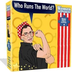 Ruth Bader Ginsberg RBG Jigsaw Puzzle 500pcs Women In Power Illustration Design All Ages Mighty Mojo Puzzles