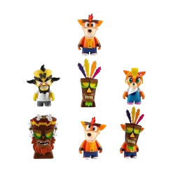 Kidrobot Action Figures Crash Bandicoot Vinyl Blind Box Figure Mini Series Mystery