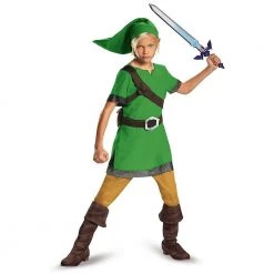 Costumes Legend Of Zelda Link Classic Kids Size M 7/8 Nintendo Character Costume Disguise