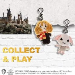 Harry Potter Plush Keychain 3pk Hermione Weasley Dobby Zipper Pull Set PMI International