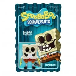 SpongeBob SquarePants SkullPants Exposed Skull Detail Figure ReAction Animated Super7