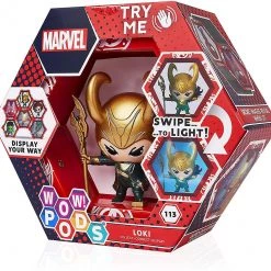 WOW Pods Marvel Loki Swipe Light-Up Connect Figure Collectible