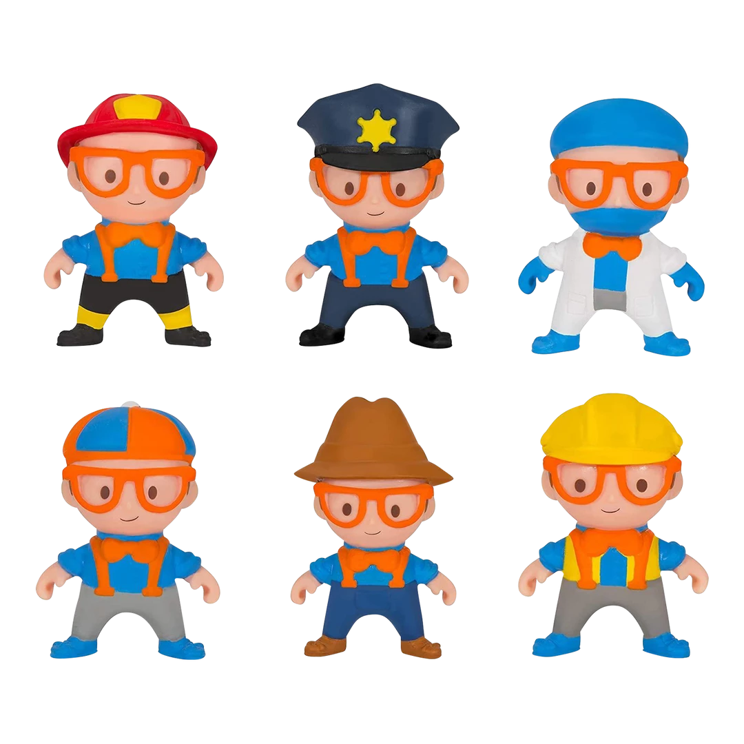 UCC Action Figures Blippi Squishy Figure 6-Pack Series 1 Random Bundle 4 UCC Action Figures Blippi Squishy Figure 6-Pack Series 1 Random Bundle