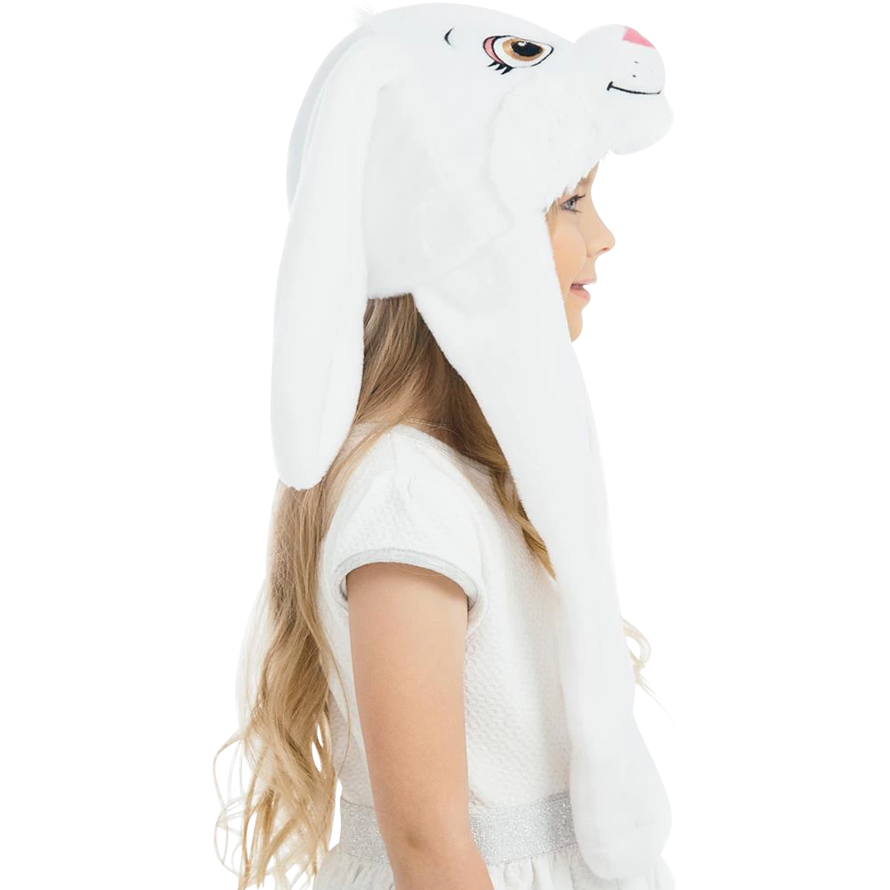 5 O'Reet White Bunny Plush Headpiece Kids Dress-Up Play Accessory Hat Animal 6 5 O'Reet White Bunny Plush Headpiece Kids Dress-Up Play Accessory Hat Animal