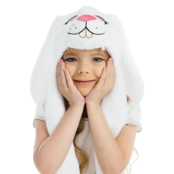 5 O'Reet White Bunny Plush Headpiece Kids Dress-Up Play Accessory Hat Animal 13 5 O'Reet White Bunny Plush Headpiece Kids Dress-Up Play Accessory Hat Animal