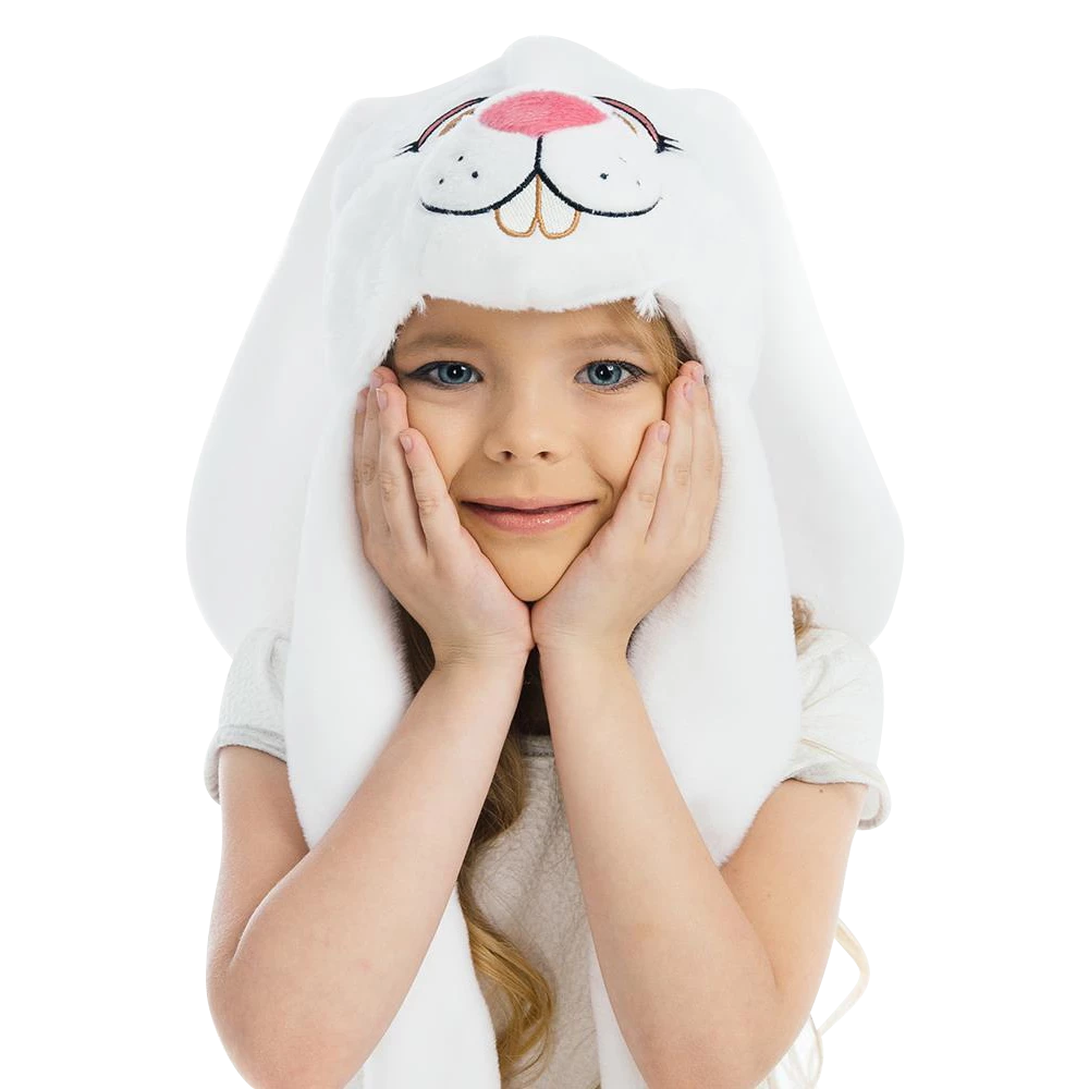 5 O'Reet White Bunny Plush Headpiece Kids Dress-Up Play Accessory Hat Animal 7 5 O'Reet White Bunny Plush Headpiece Kids Dress-Up Play Accessory Hat Animal