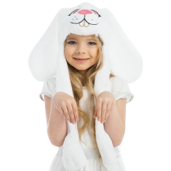5 O'Reet White Bunny Plush Headpiece Kids Dress-Up Play Accessory Hat Animal 15 5 O'Reet White Bunny Plush Headpiece Kids Dress-Up Play Accessory Hat Animal