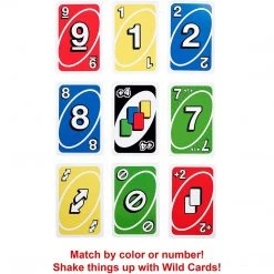 Uno Showdown Matching Interactive Quickdraw Card Game Family Fun Mattel Card Games