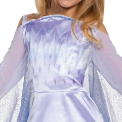 Disguise Costumes Disney Frozen 2 Elsa Snow Queen Girls Dress Cape Costume - Small (4/6)