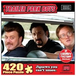 Trailer Park Boys Chrysler 420pc Ricky Julian Bubbles Jigsaw Chunky Puzzle TV Series Character Mighty Mojo Puzzles