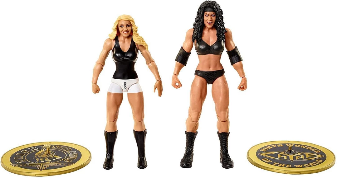 WWE Chyna Vs Trish Stratus Championship Showdown Side Plate Wrestling Figures Mattel Action Figures 4 WWE Chyna Vs Trish Stratus Championship Showdown Side Plate Wrestling Figures Mattel Action Figures