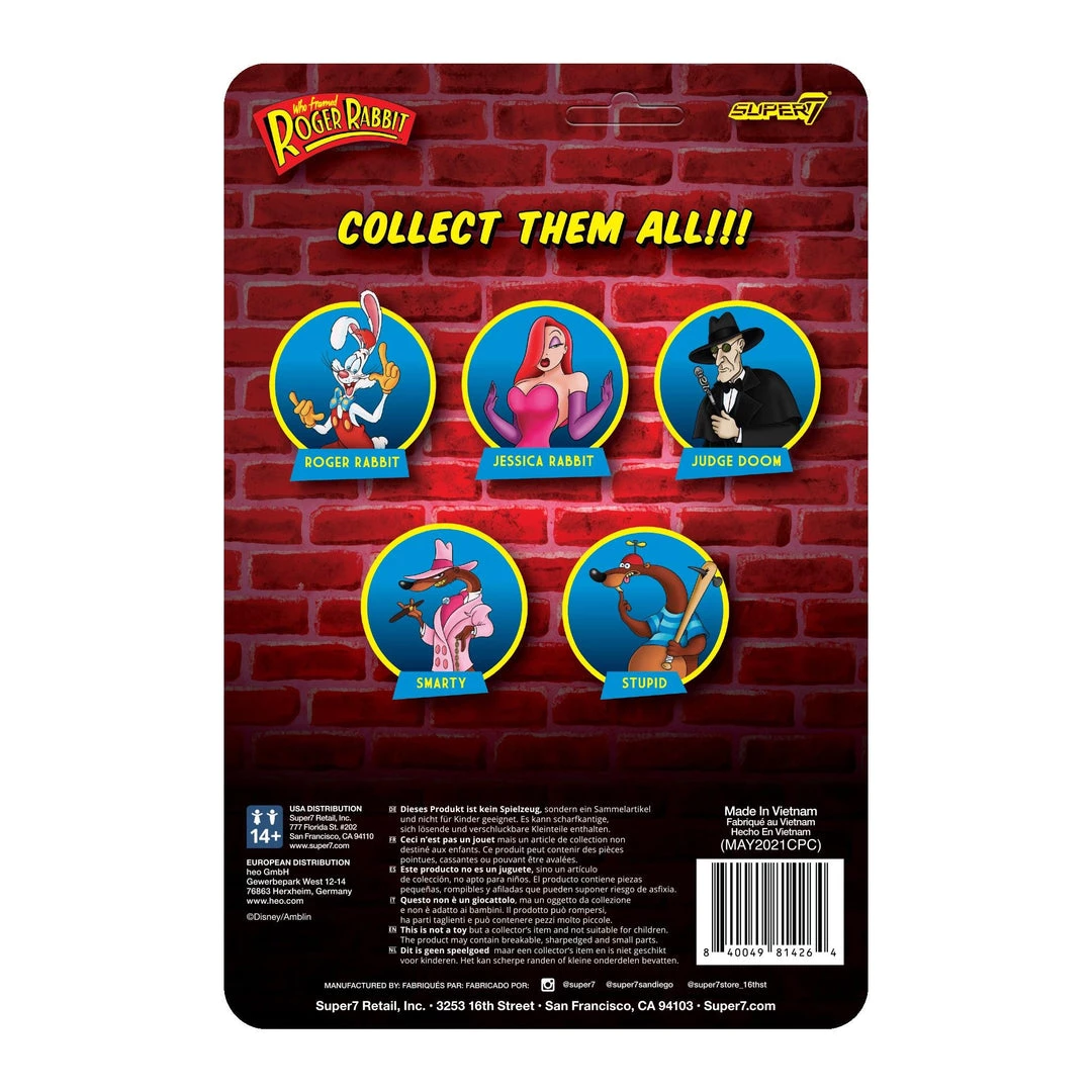 Action Figures Who Framed Roger Rabbit Jessica Rabbit Singer Performer Toon Movie Figure Super7 5 Action Figures Who Framed Roger Rabbit Jessica Rabbit Singer Performer Toon Movie Figure Super7