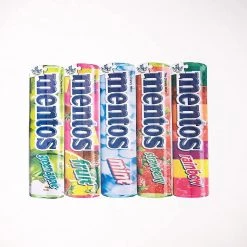 Mentos Mini Jigsaw Puzzle 5-pack 3"x10" Colorful Candy Bundle Set YWOW 12 Mentos Mini Jigsaw Puzzle 5-pack 3