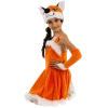 5 O'Reet Foxy Fox Dress Plush Girls Costume Carnival Dress-Up Play - X-Small Costumes