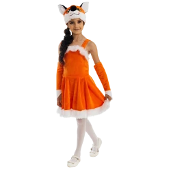 5 O'Reet Foxy Fox Dress Plush Girls Costume Carnival Dress-Up Play - X-Small Costumes