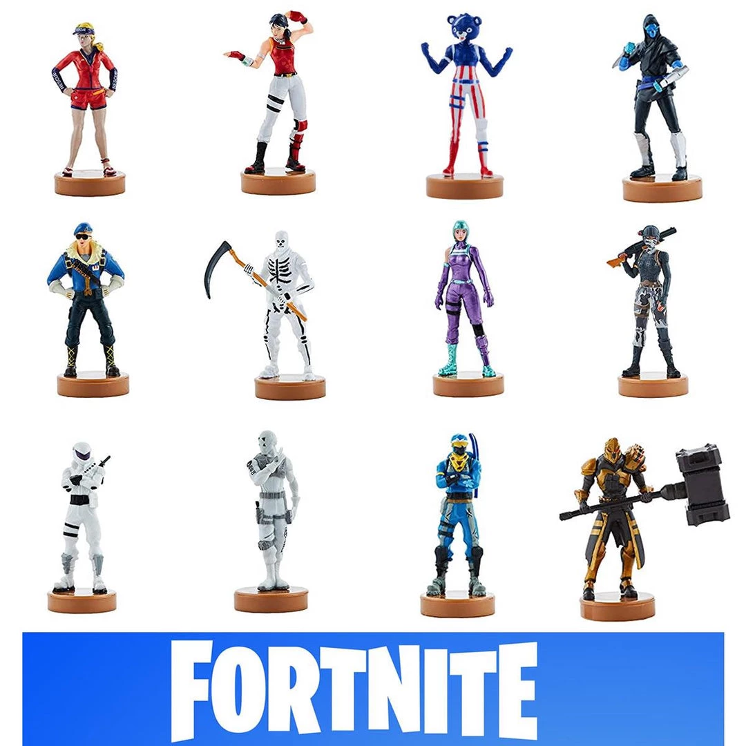 Action Figures Fortnite Popular Character Stampers 12pk Deluxe Box Cake Toppers Toy Battle Figures PMI International 3 Action Figures Fortnite Popular Character Stampers 12pk Deluxe Box Cake Toppers Toy Battle Figures PMI International