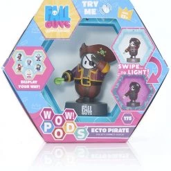 WOW Pods Fall Guys Ecto Pirate Swipe Light-Up Figure Connect For Display Action Figures