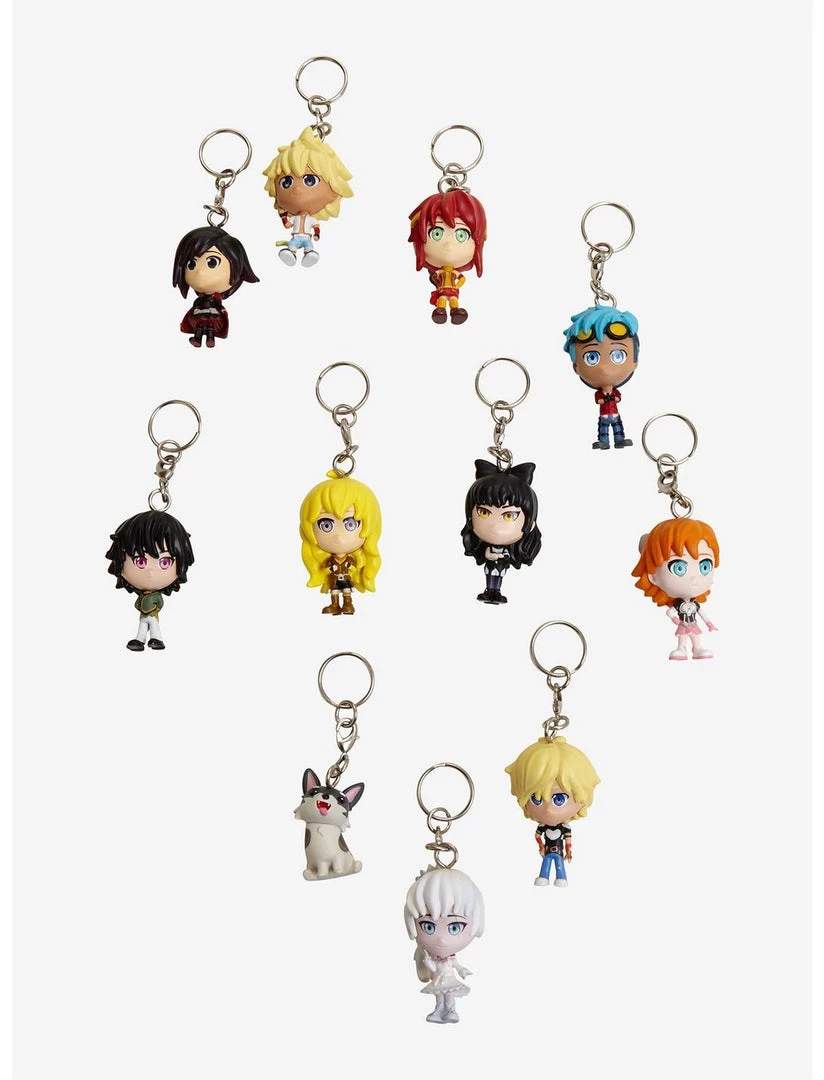 RWBY Key Chain Mystery Figures 3pack Series 1 Anime Surprise Box Set Jazwares Action Figures 4 RWBY Key Chain Mystery Figures 3pack Series 1 Anime Surprise Box Set Jazwares Action Figures