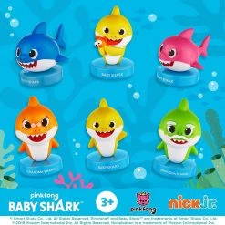 Action Figures Baby Shark Game Board Set Tic-Tac-Toe Chutes & Ladders Stampers Figures Kids Playset PMI International 11 Action Figures Baby Shark Game Board Set Tic-Tac-Toe Chutes & Ladders Stampers Figures Kids Playset PMI International