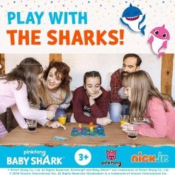 Action Figures Baby Shark Game Board Set Tic-Tac-Toe Chutes & Ladders Stampers Figures Kids Playset PMI International 13 Action Figures Baby Shark Game Board Set Tic-Tac-Toe Chutes & Ladders Stampers Figures Kids Playset PMI International