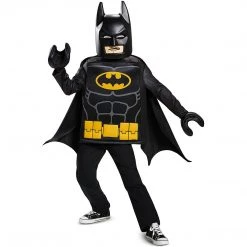 Batman Lego Movie Classic Boys Size L 10/12 Costume DC Universe Disguise Costumes